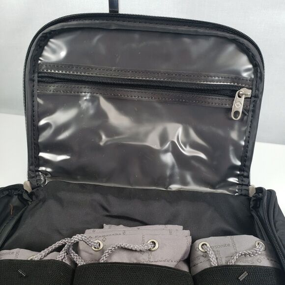Samsonite Black Toiletry Bag Travel Kit with Laundry and Shoe Bags - Picture 14 of 15